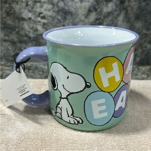 NWT Peanuts Snoopy “Happy Easter” Mug – Pastel Easter Eggs & Woodstock